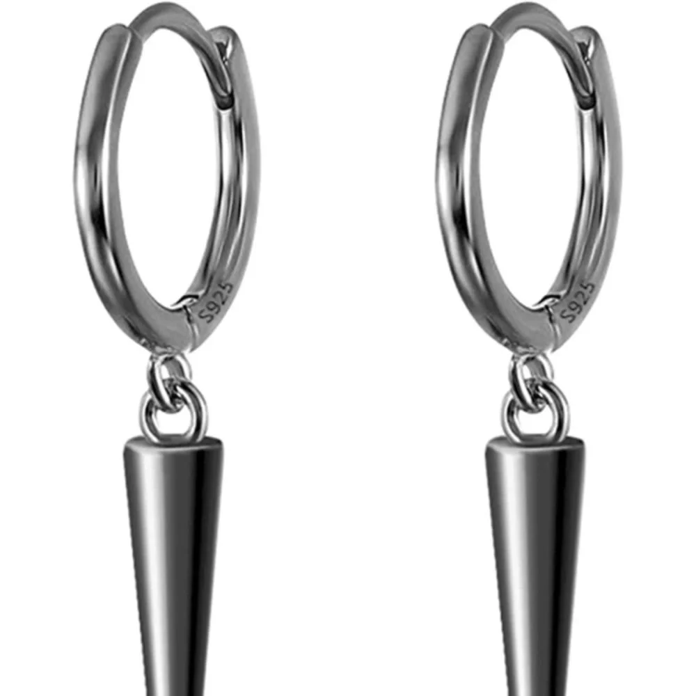 Stainless Steel Vintage Barrel Punk Earrings